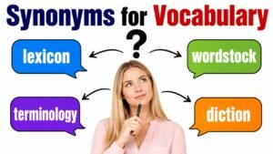 synonyms for vocabulary