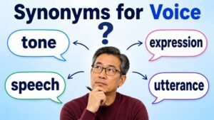 synonyms for voice