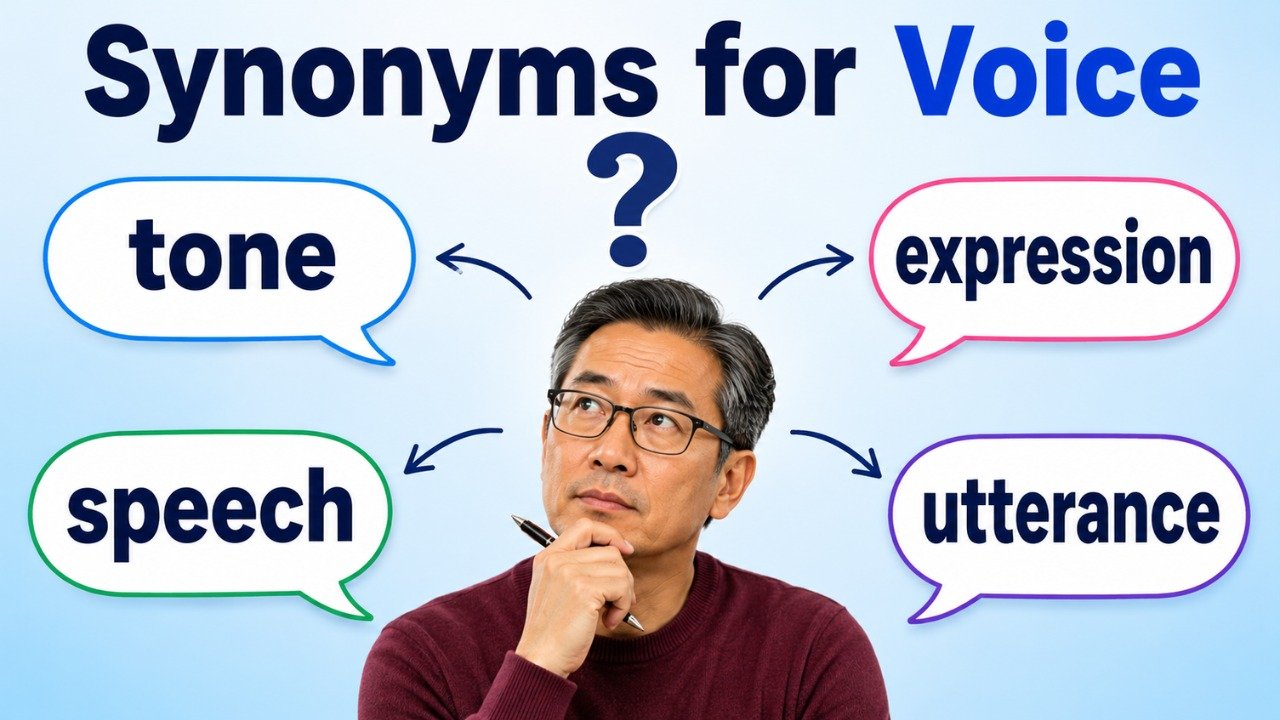 synonyms for voice