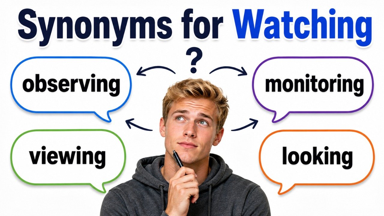 synonyms for watching